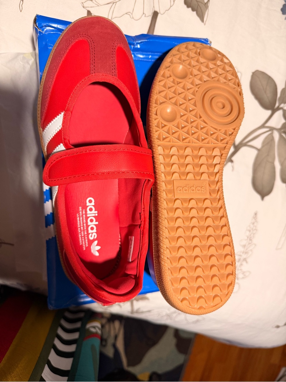 Adidas Samba Mary Jane Shoes — Red/White - Picture 2 of 3